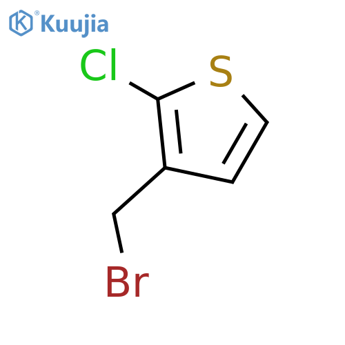 3-(Bromomethyl)-2-chlorothiophene structure