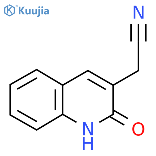 3-Quinolineacetonitrile, 1,2-dihydro-2-oxo- structure