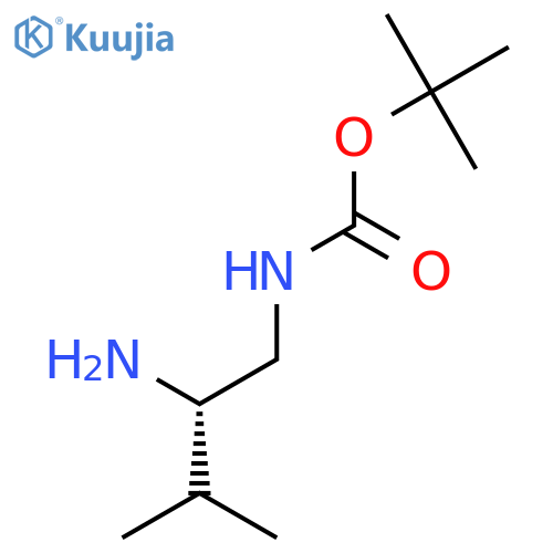 Carbamic acid,N-[(2S)-2-amino-3-methylbutyl]-, 1,1-dimethylethyl ester structure