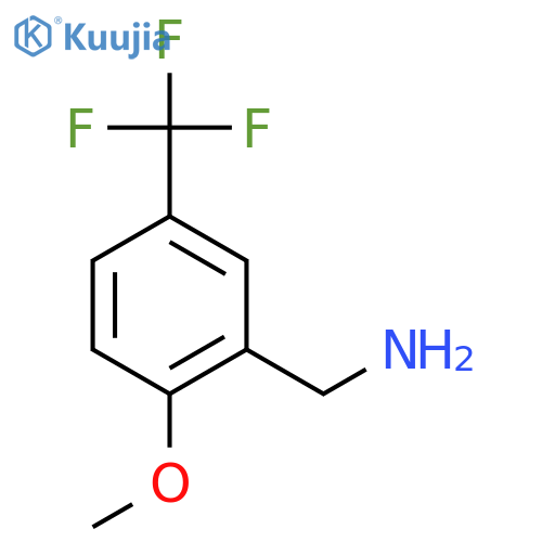 2-methoxy-5-(trifluoromethyl)phenylmethanamine structure