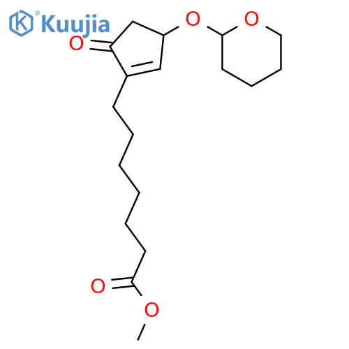 Methyl 7-(5-oxo-3-((tetrahydro-2H-pyran-2-yl)oxy)cyclopent-1-en-1-yl)heptanoate structure