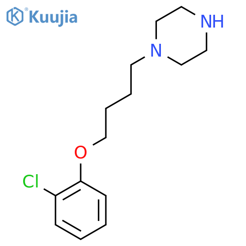 1-[4-(2-Chlorophenoxy)butyl]piperazine structure