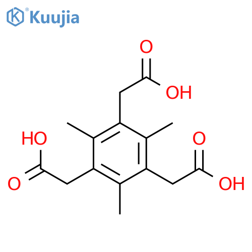(3,5-bis-carboxymethyl-2,4,6-trimethyl-phenyl)-acetic acid structure