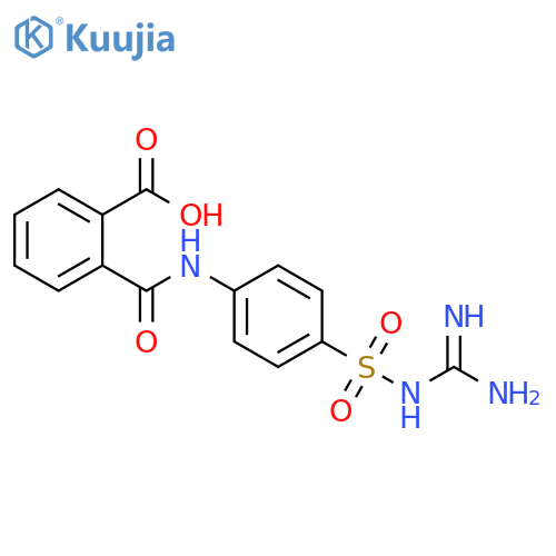 2-{[4-({[amino(imino)methyl]amino}sulfonyl)anilino]carbonyl}benzoic acid structure