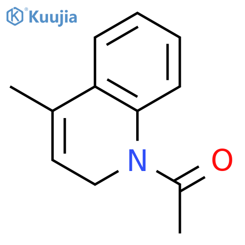 Quinoline,  1-acetyl-1,2-dihydro-4-methyl-  (9CI) structure