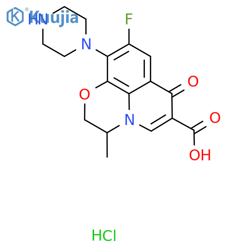 Desmethyl Ofloxacin Hydrochloride structure