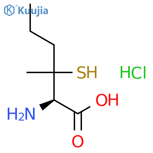 Norleucine, 3-mercapto-3-methyl-, hydrochloride structure