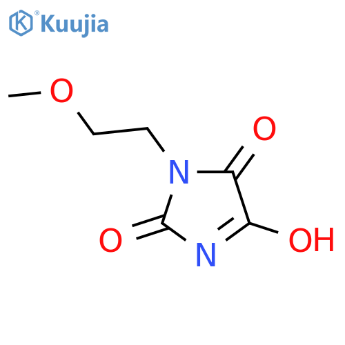 1-(2-Methoxyethyl)imidazolidine-2,4,5-trione structure