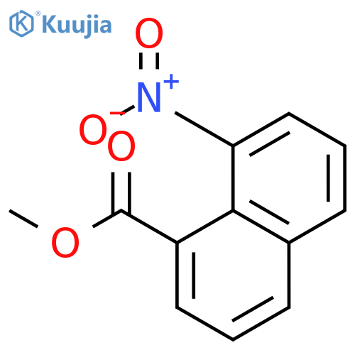 1-NAPHTHALENECARBOXYLIC ACID, 8-NITRO-, METHYL ESTER structure