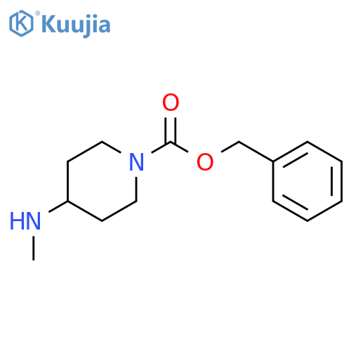 Benzyl 4-(methylamino)piperidine-1-carboxylate structure