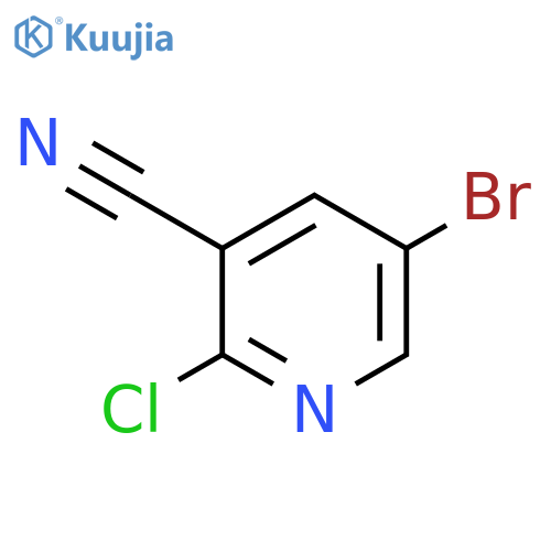 5-bromo-2-chloro-pyridine-3-carbonitrile structure