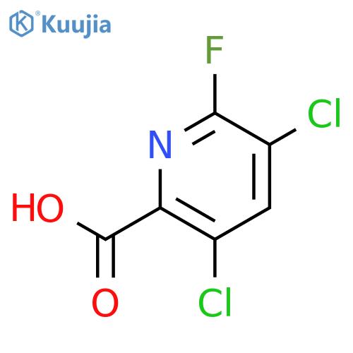 3,5-Dichloro-6-fluoropicolinic acid structure