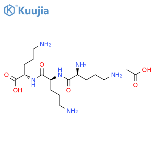 H-Orn-Orn-Orn-OH Acetate Salt structure