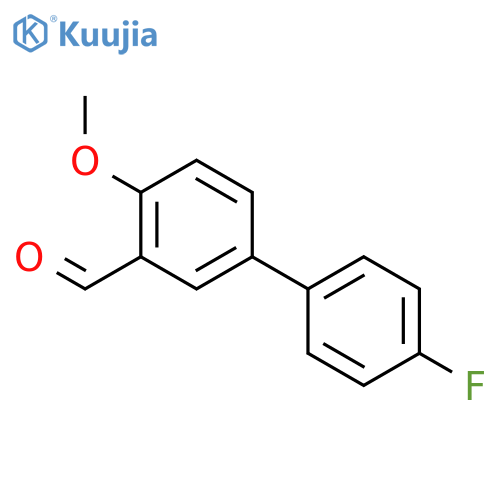 5-(4-fluorophenyl)-2-methoxybenzaldehyde structure