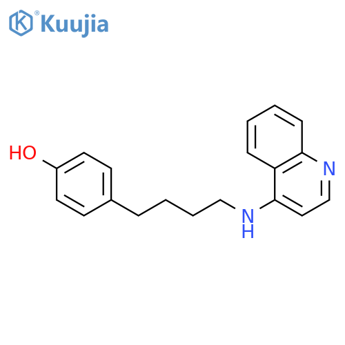 PHENOL, 4-[4-(4-QUINOLINYLAMINO)BUTYL]- structure