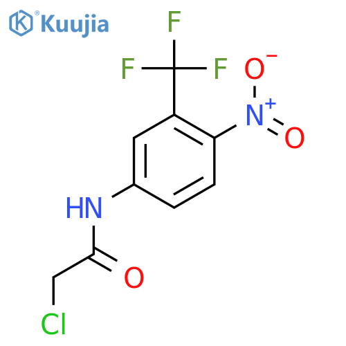 2-chloro-N-4-nitro-3-(trifluoromethyl)phenylacetamide structure