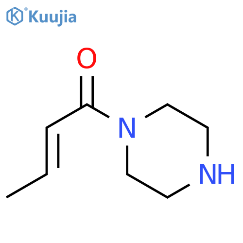 1-(piperazin-1-yl)but-2-en-1-one structure