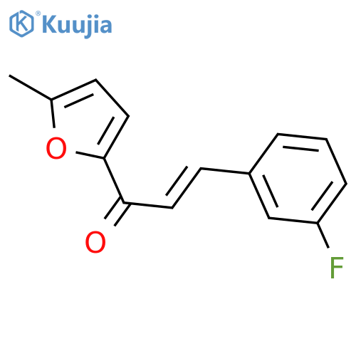 3-(3-fluorophenyl)-1-(5-methylfuran-2-yl)prop-2-en-1-one structure