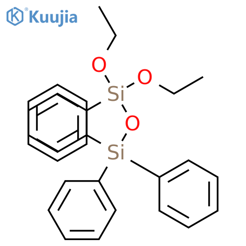 Disiloxane,diethoxytetraphenyl- (9CI) structure