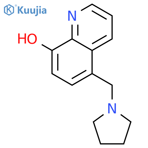 5-(Pyrrolidin-1-ylmethyl)quinolin-8-ol structure