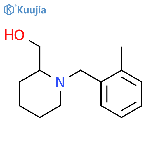 (1-(2-Methylbenzyl)piperidin-2-yl)methanol structure