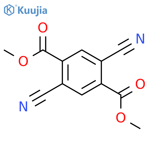1,4-Benzenedicarboxylic acid, 2,5-dicyano-, dimethyl ester structure