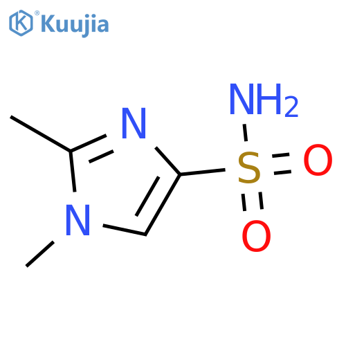 1,2-Dimethylimidazole-4-sulfonamide structure