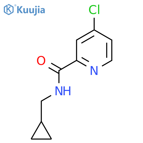 4-Chloro-2-[(cyclopropylmethyl)aminocarbonyl]pyridine structure