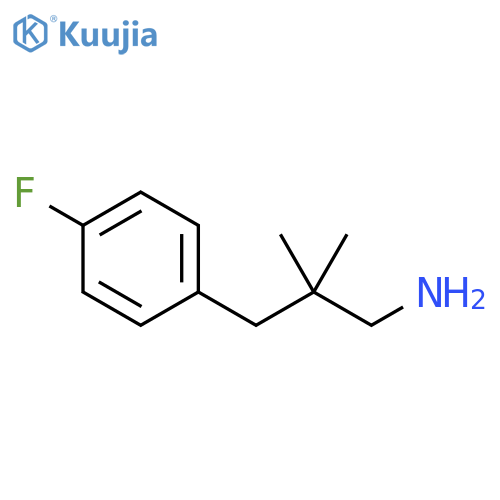 3-(4-fluorophenyl)-2,2-dimethylpropan-1-amine structure