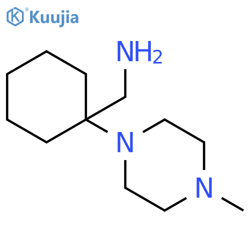 (1-(4-methylpiperazin-1-yl)cyclohexyl)methanamine structure