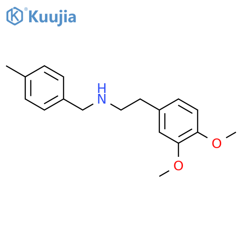 2-(3,4-Dimethoxyphenyl)-N-(4-methylbenzyl)ethanamine structure