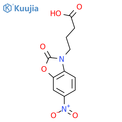 4-(6-Nitro-2-oxo-2,3-dihydro-1,3-benzoxazol-3-yl)butanoic Acid structure