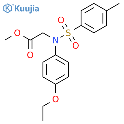 Methyl N-(4-ethoxyphenyl)-N-(4-methylphenyl)sulfonylglycinate structure