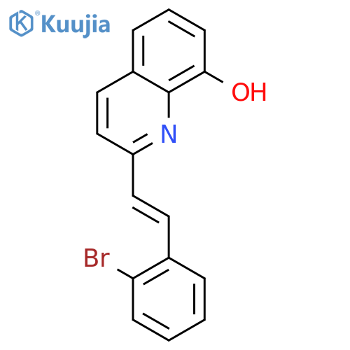 (E)-2-(2-Bromostyryl)quinolin-8-ol structure