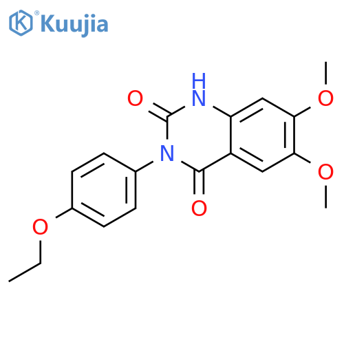 2,4(1H,3H)-Quinazolinedione, 3-(4-ethoxyphenyl)-6,7-dimethoxy- structure
