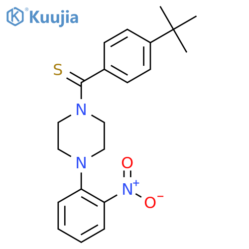 1-(4-tert-butylbenzenecarbothioyl)-4-(2-nitrophenyl)piperazine structure