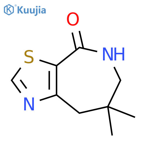 7,7-dimethyl-4H,5H,6H,7H,8H-1,3thiazolo5,4-cazepin-4-one structure