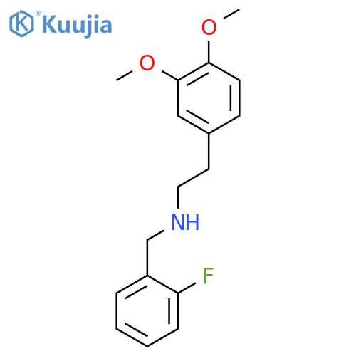 Benzeneethanamine,N-[(2-fluorophenyl)methyl]-3,4-dimethoxy-, hydrochloride (1:1) structure