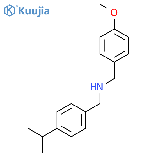 Benzenemethanamine,4-methoxy-N-[[4-(1-methylethyl)phenyl]methyl]- structure