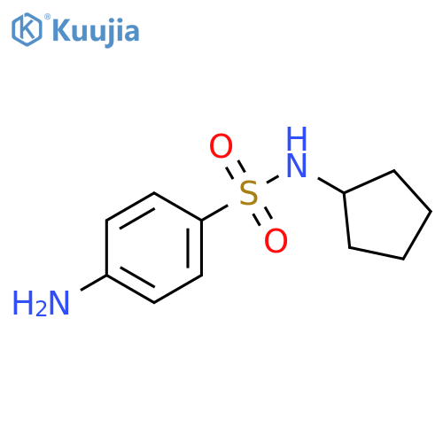 4-Amino-N-cyclopentylbenzene-1-sulfonamide structure