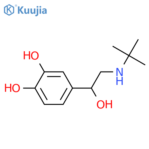 1,2-Benzenediol, 4-[2-[(1,1-dimethylethyl)amino]-1-hydroxyethyl]- structure