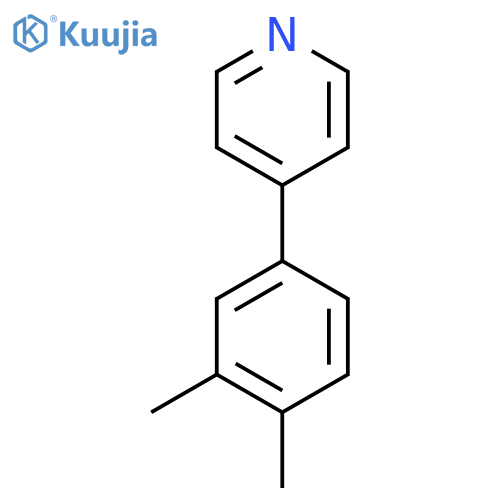 4-(3,4-Dimethylphenyl)pyridine structure