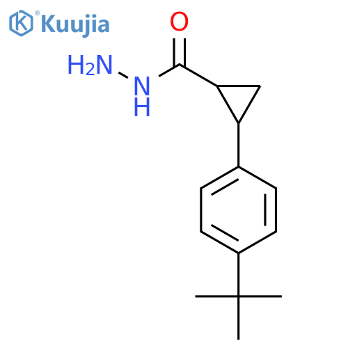 2-(4-tert-Butylphenyl)cyclopropanecarbohydrazide structure