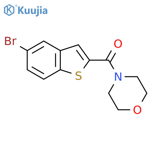 (5-Bromo-1-benzothiophen-2-yl)(morpholino)methanone structure
