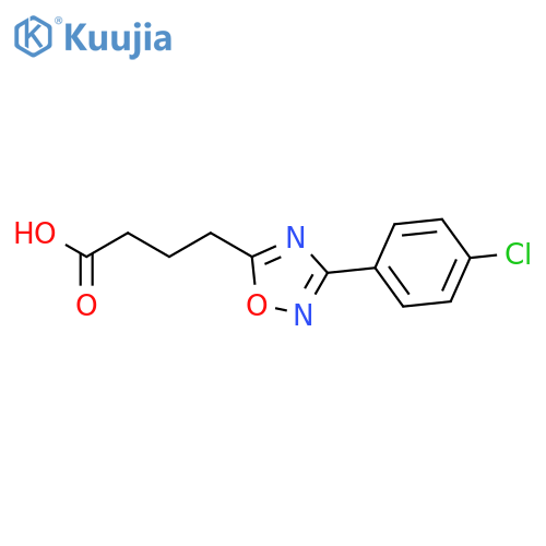 3-(4-Chlorophenyl)-1,2,4-oxadiazole-5-butanoic Acid structure