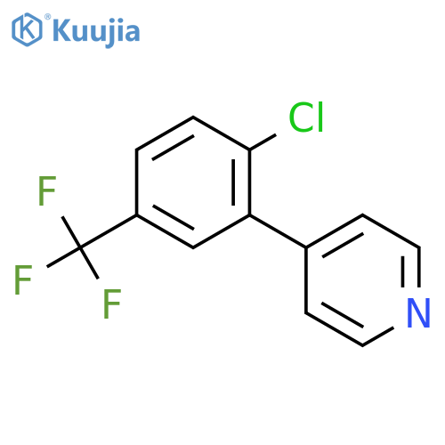 4-2-Chloro-5-(trifluoromethyl)phenylpyridine structure