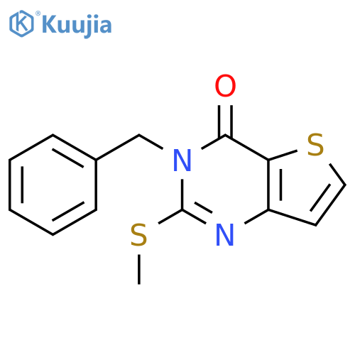3-benzyl-2-methylsulfanylthieno[3,2-d]pyrimidin-4-one structure