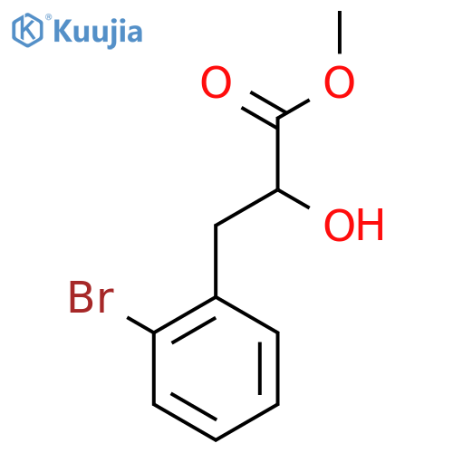 methyl 3-(2-bromophenyl)-2-hydroxypropanoate structure