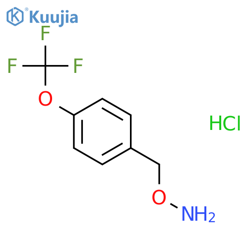HYDROXYLAMINE, O-[[4-(TRIFLUOROMETHOXY)PHENYL]METHYL]-, HYDROCHLORIDE structure