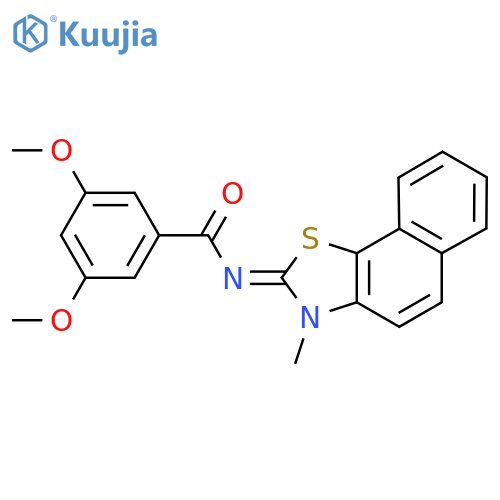 3,5-dimethoxy-N-(2E)-3-methyl-2H,3H-naphtho2,1-d1,3thiazol-2-ylidenebenzamide structure